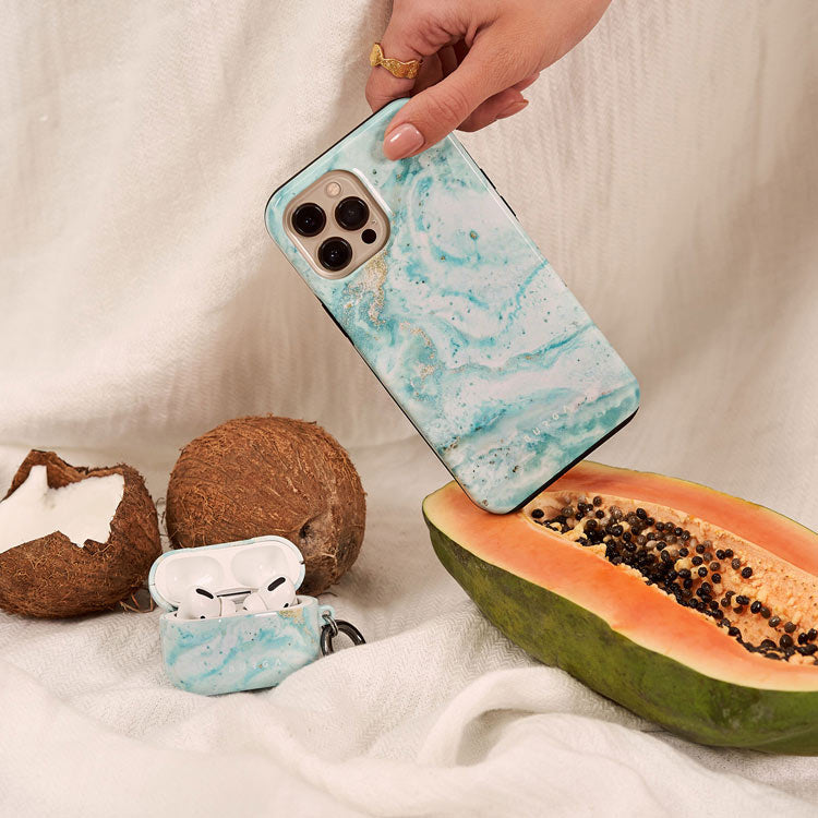 Uluwatu Waves - Teal Samsung Galaxy S26 FE Case