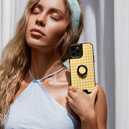 Tuscan Sun - Yellow Plaid Samsung Galaxy Z Fold 8 Case