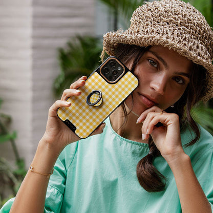 Tuscan Sun - Yellow Plaid Samsung Galaxy Z Fold 8 Case
