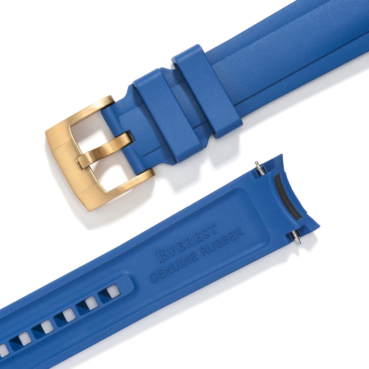 Kautschukarmband mit gebogenem Ende für Rolex Submariner 41mm mit Dornschließe (Modell 2020)