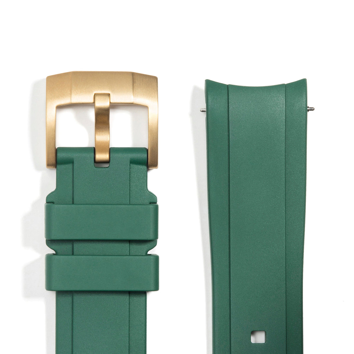 Gebogenes Kautschukarmband für Rolex GMT Ceramic Jubilee mit Dornschließe