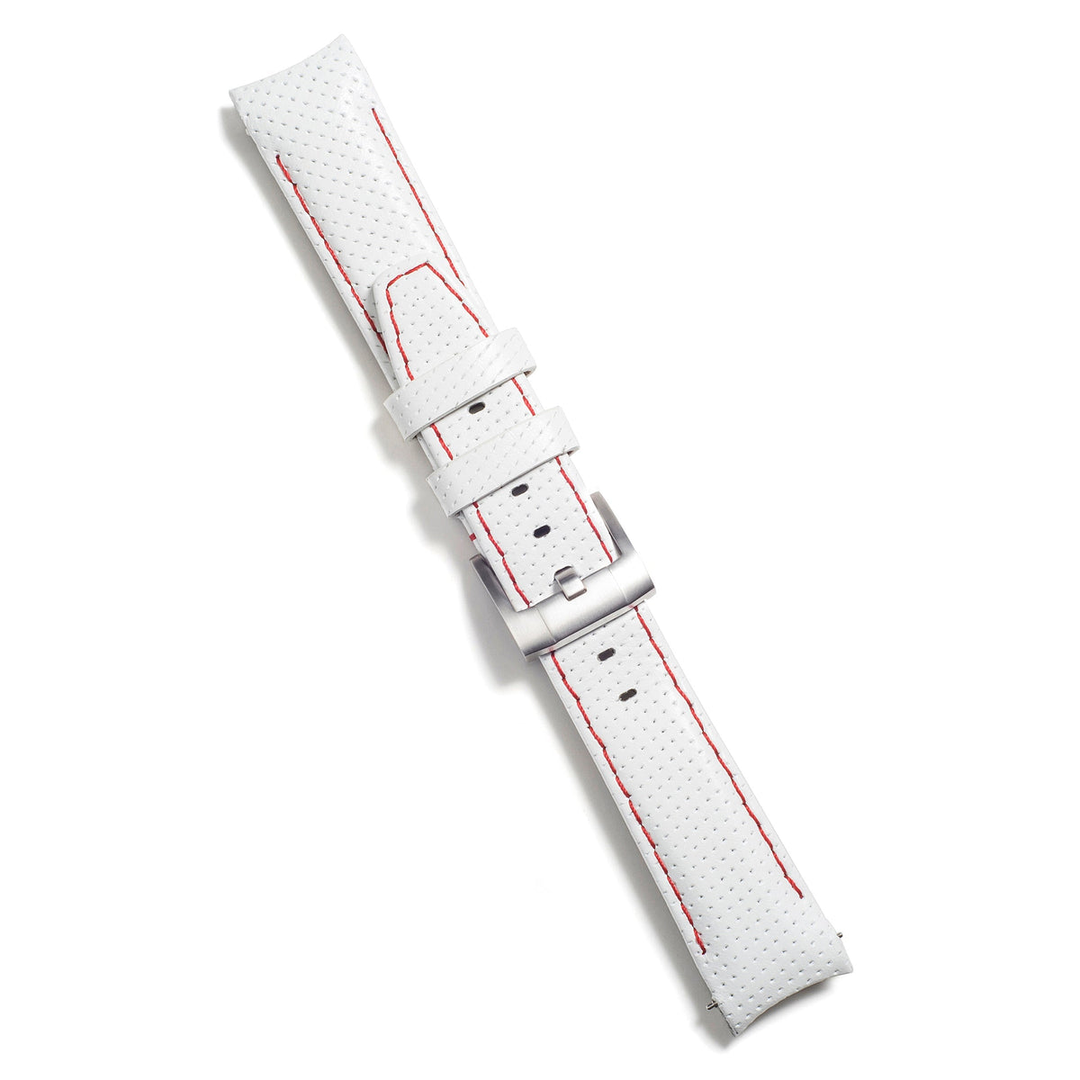 Gewölbtes Rennsport-Lederarmband für Rolex GMT Master II Keramik mit Dornschließe