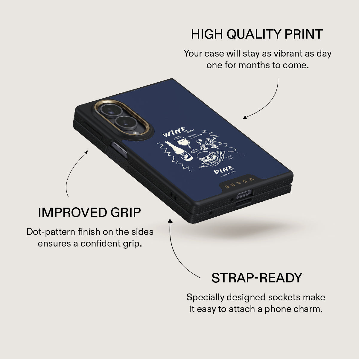 Wine & Dine - Samsung Galaxy Z Fold 8 Case