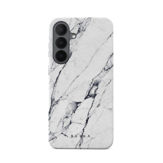 Satin White - Marble Samsung Galaxy S26 FE Case