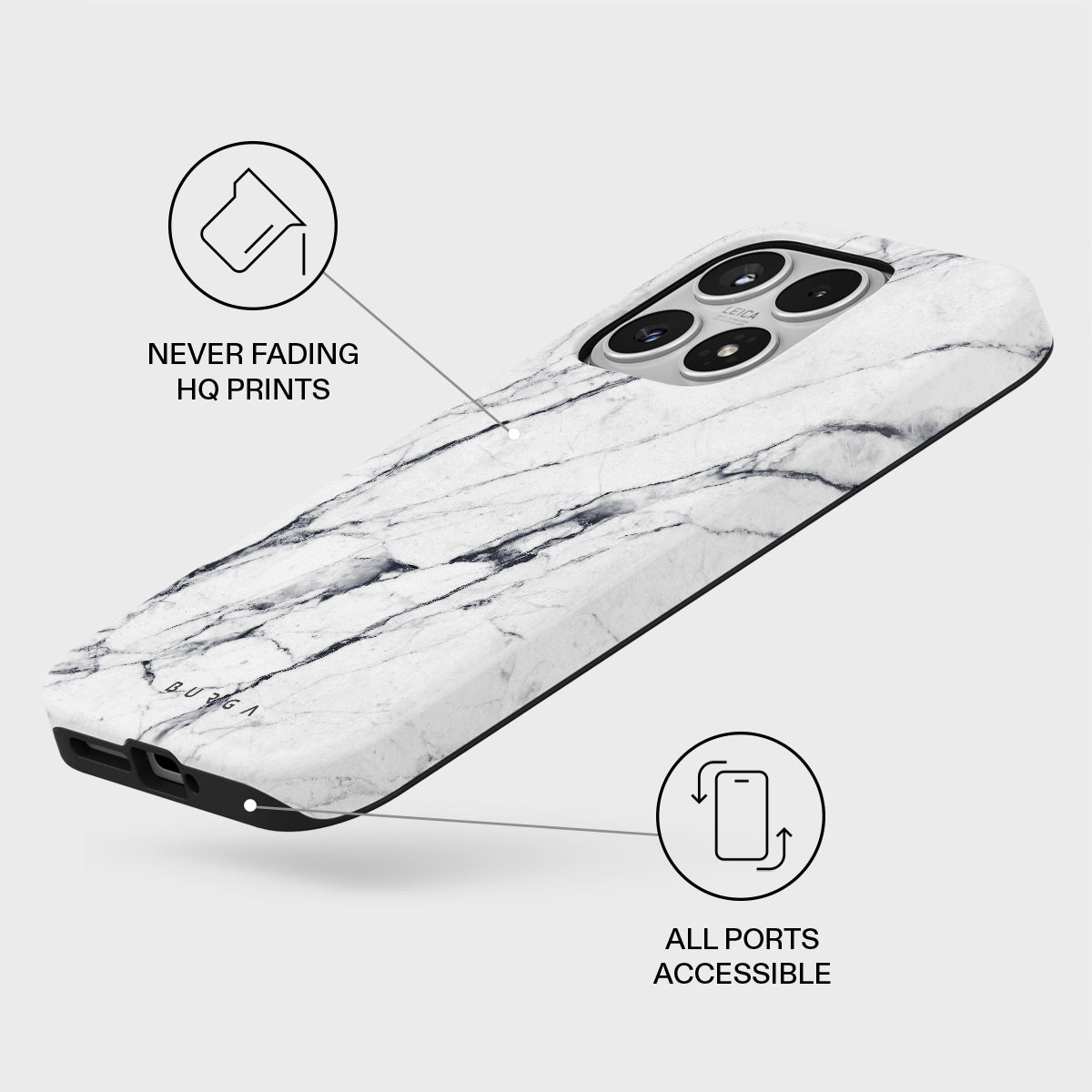 Satin White - Marble Xiaomi 17 Case