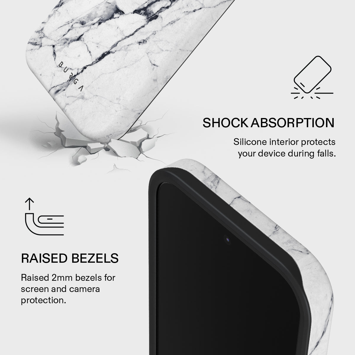 Satin White - Marble Xiaomi 17 Case