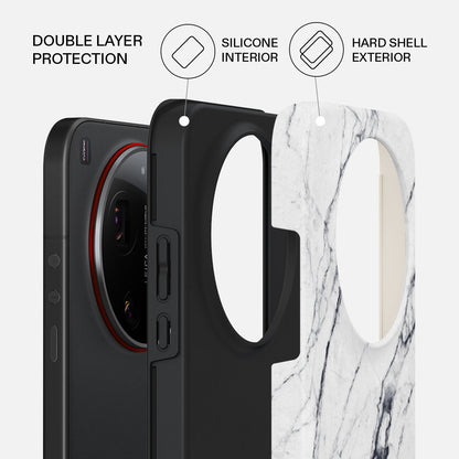 Satin White - Marble Xiaomi 17 Ultra Case