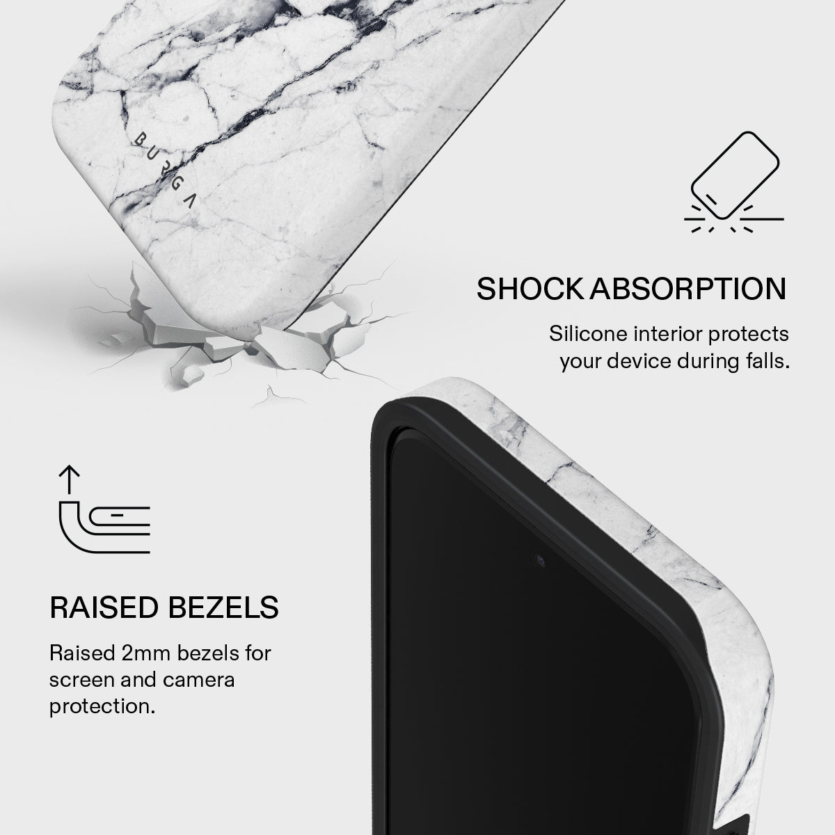 Satin White - Marble Xiaomi 17 Ultra Case