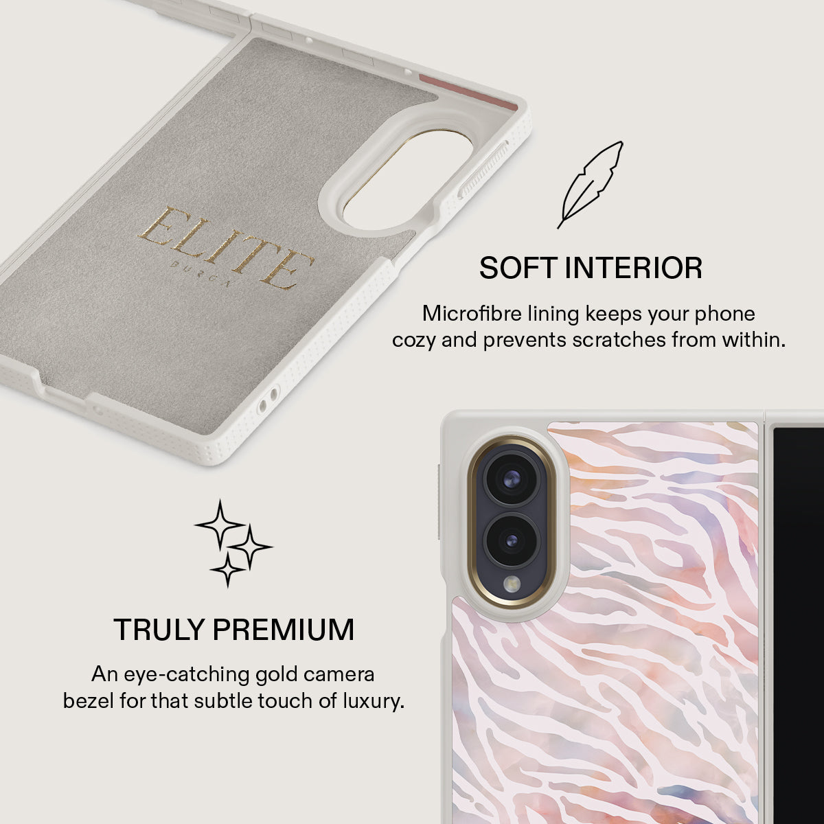 Sultry July - Zebra Samsung Galaxy Z Fold 8 Case