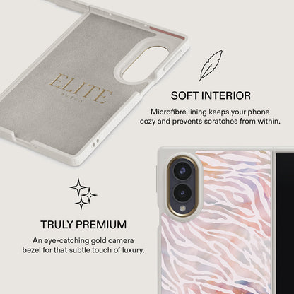 Sultry July - Zebra Samsung Galaxy Z Fold 8 Case