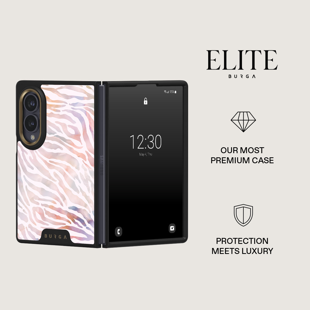 Sultry July - Zebra Samsung Galaxy Z Fold 8 Case