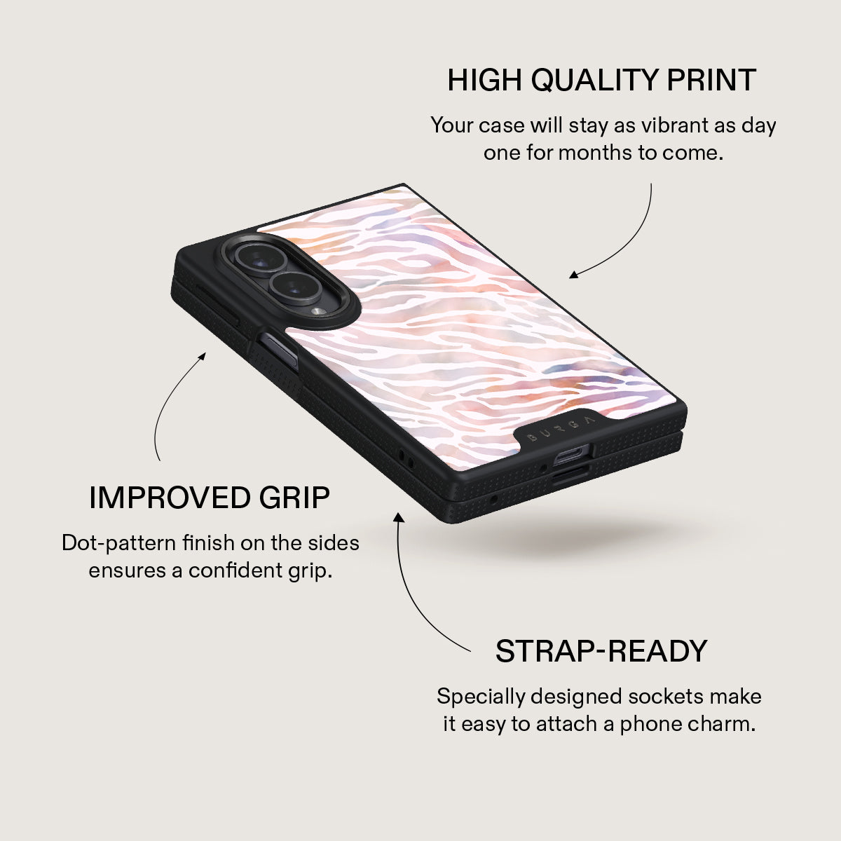 Sultry July - Zebra Samsung Galaxy Z Fold 8 Case