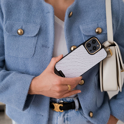 Glacial Desert - White Snakeskin Samsung Galaxy Z Fold 8 Case