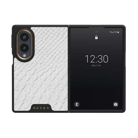 Glacial Desert - White Snakeskin Samsung Galaxy Z Fold 8 Case