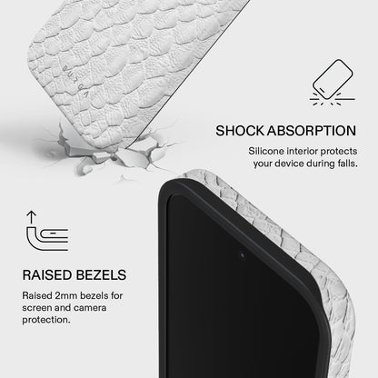 Glacial Desert - White Snakeskin Xiaomi 17 Case