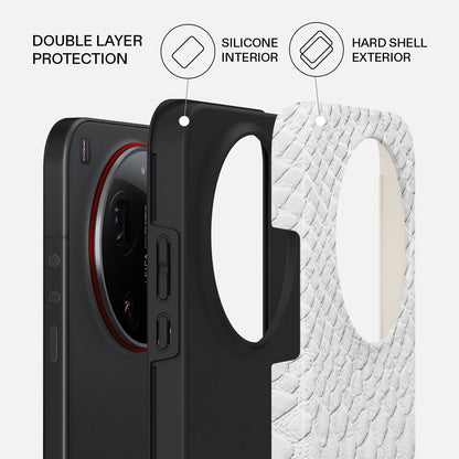 Glacial Desert - White Snakeskin Xiaomi 17 Ultra Case