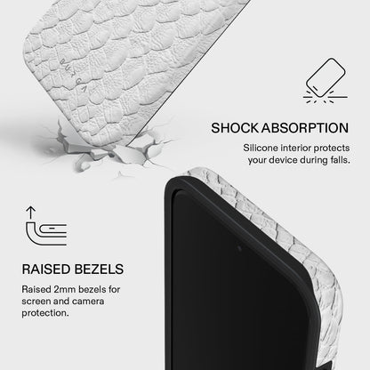 Glacial Desert - White Snakeskin Xiaomi 17 Ultra Case