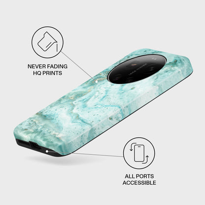 Uluwatu Waves - Teal Xiaomi 17 Ultra Case