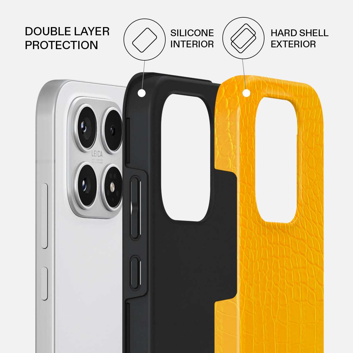 Canary Yellow - Snake Skin Xiaomi 17 Case