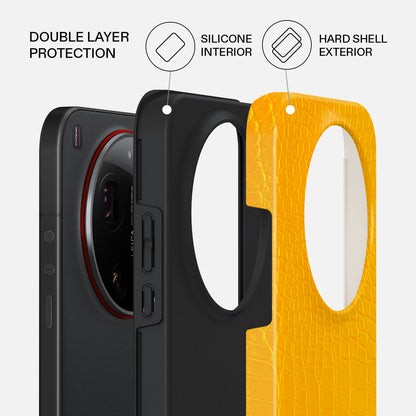 Canary Yellow - Snake Skin Xiaomi 17 Ultra Case