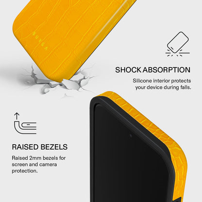 Canary Yellow - Snake Skin Xiaomi 17 Ultra Case